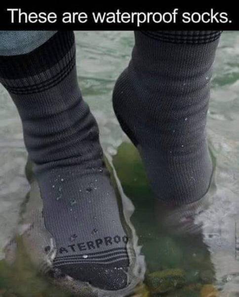 waterproof wool socks - These are waterproof socks. Terproo