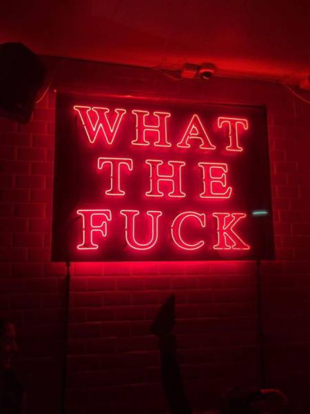 aesthetic red neon - What The Fuck