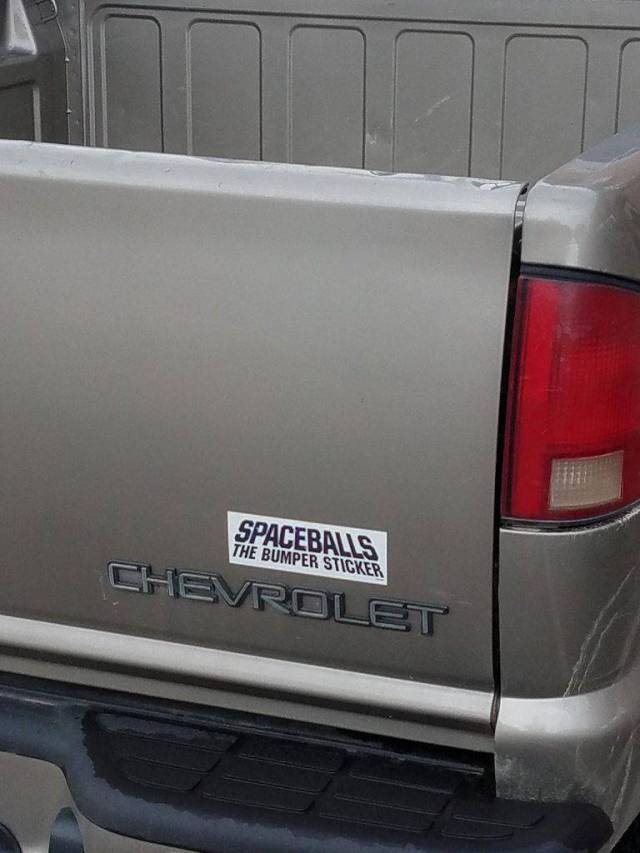 spaceballs the bumper sticker - Spaceballs The Bumper Sticker Chevrolet