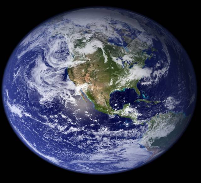 MYTH: The Earth is a perfect sphere.Earth is slightly flattened at the poles and bulges at the equator, giving it an oblong 3D shape called a spheroid.

This is because the planet rotates, and its rock behaves kind of like a merry-go-round: The closer you are to the edge of the merry-go-round, the stronger you have to grip a bar to not be flung off because of a greater centrifugal force.

At the equator, Earth's rotational speed is about 1,037 mph, which is about 60% of the speed a bullet travels after it shoots out of the muzzle, typically. But farther north or south, it's slower — New York City, for instance, moves at 786 mph.

Rock is somewhat gummy and plastic beneath the Earth's crust. So unlike the stiff metal of a merry-go-round, the forces of rotation and gravity create a bulge along the equator. In fact, if you were to stand at sea level on the equator, you'd be more than 13 miles farther away from Earth's center than if you were at sea level on either pole.

Because of climate change and the melting of glaciers (and less weight pushing down on the crust), scientists think that bulge is growing — even though it should be decreasing as the Earth's rotation slows by a fraction of a second each year.