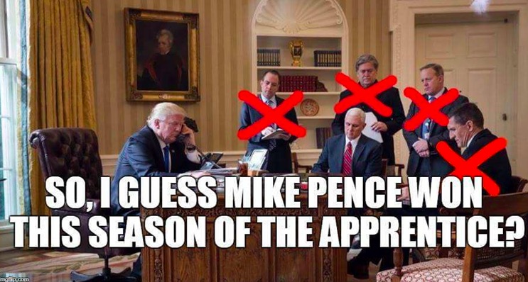 oval office trump - So I Guess Mike Pence Won This Season Of The Apprentice? Sise