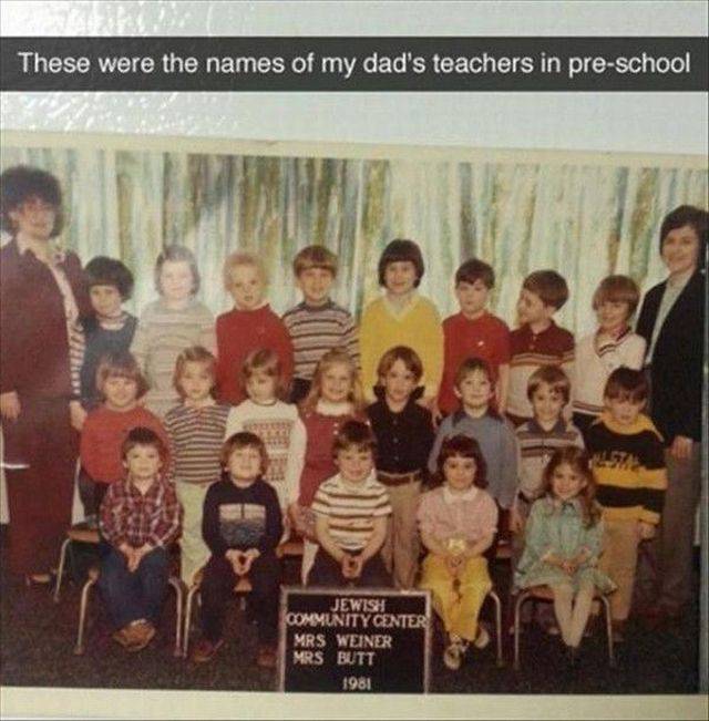 mrs weiner and mrs butt - These were the names of my dad's teachers in preschool Community Center Mrs Weiner Mrs Butt 1981