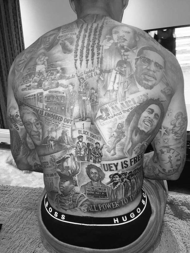 random pic andre gray back tattoo - aga AlgfAb age at Rocked Th aluto 1958 Is Knocked Out And The Wa Black Panther b, Uey Is Free W 0 s Pan Powen Ower To The s Hugo