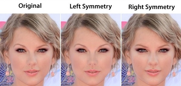 asymmetrical face makeup - Original Left Symmetry Right Symmetry
