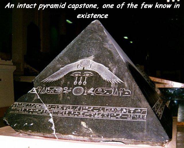 pyramid capstone - An intact pyramid capstone, one of the few knowl existence Adloilosas Ticiziere La Able Ku Kad Sari