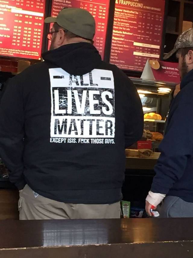 cool t shirt - Frappuccino Tituli Lives Matter Except Isis. Feck Those Guys.