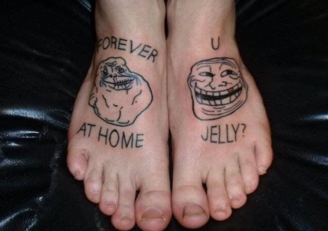 troll face tattoo - Korever At Home Jelly?