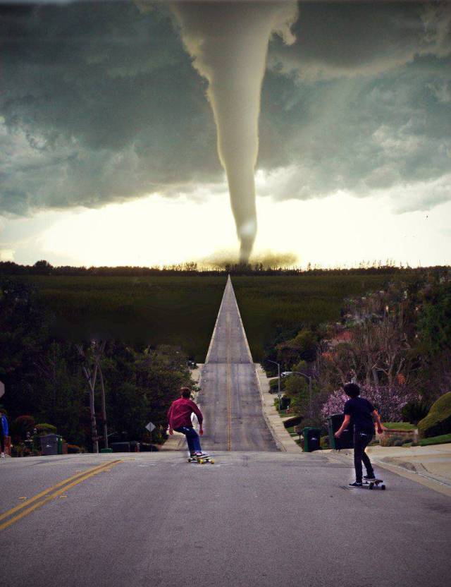 skateboarding tornado