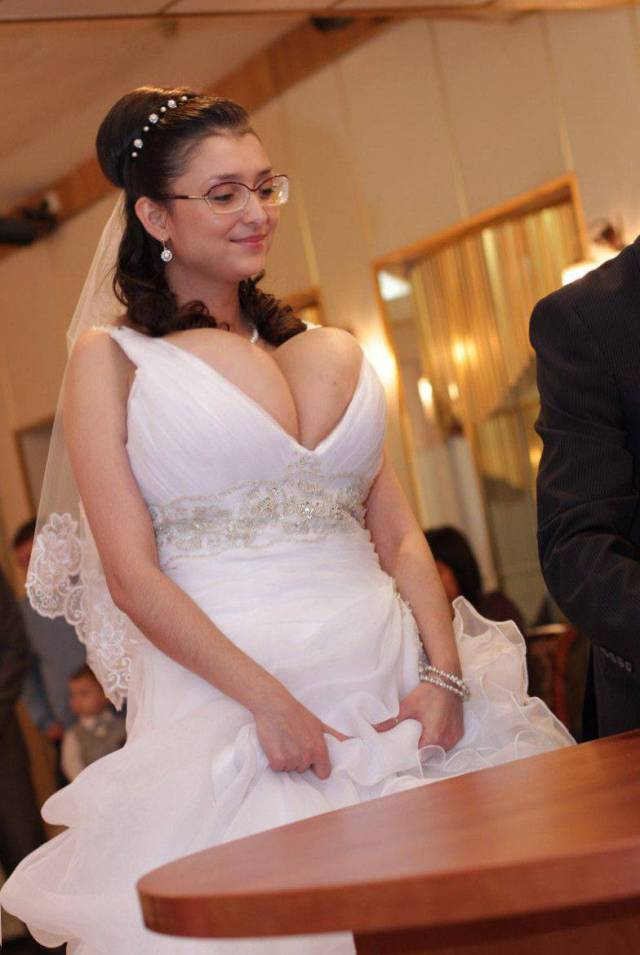 huge tits wedding dress