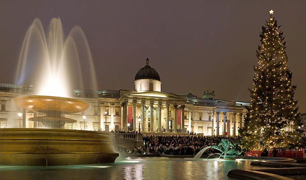 The people of Oslo, Norway donate the Trafalgar Square Christmas tree every year in gratitude to the people of London for their assistance during WWII.