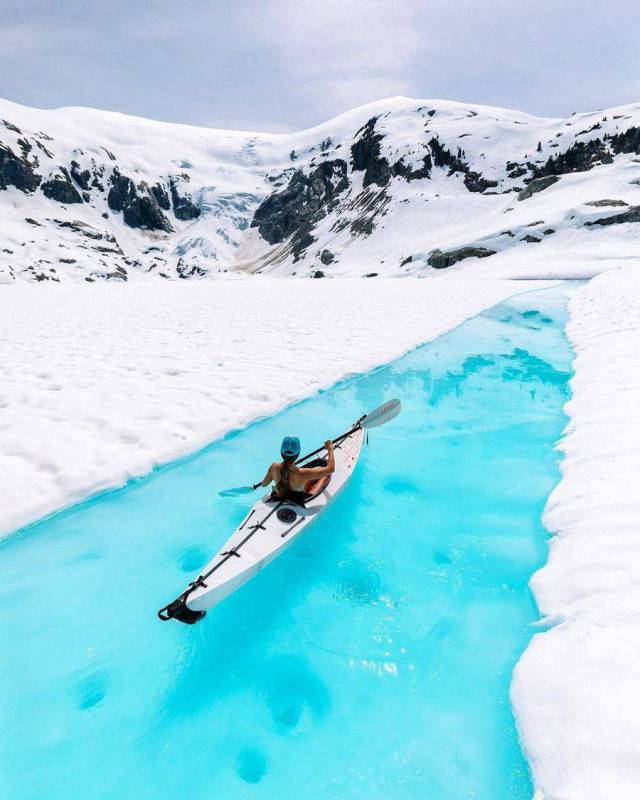 random glacier kayaking canada
