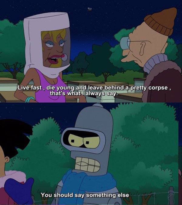 Bender Is So F**king Callously Funny