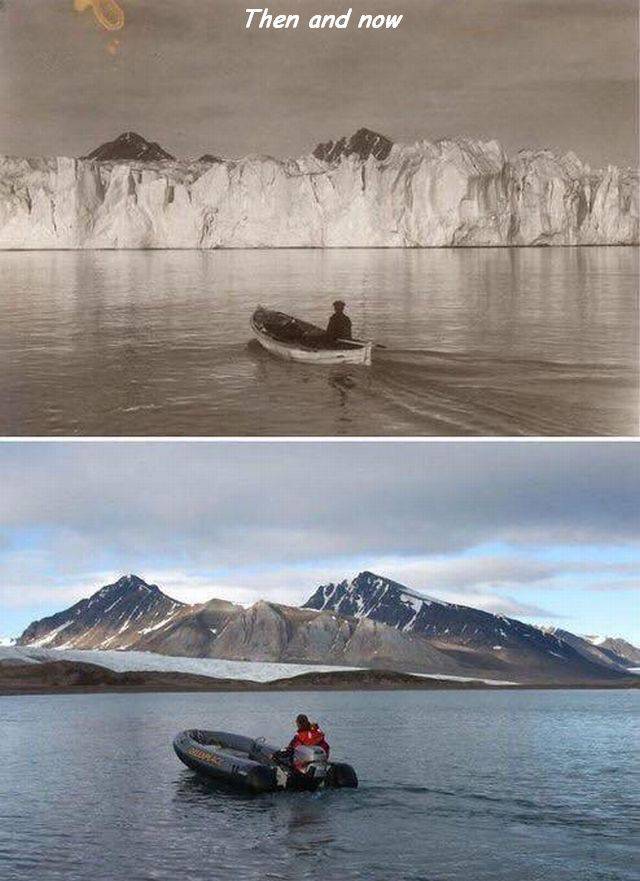climate change then and now - Then and now