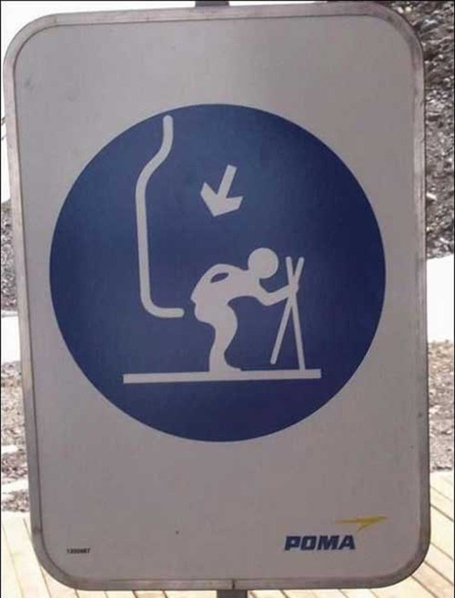 ski lift sign meme - Sto Poma
