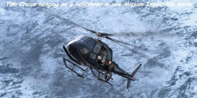 fallout helicopter - Tom Cruise hanging on a helicopter in new Mission Impossible movie