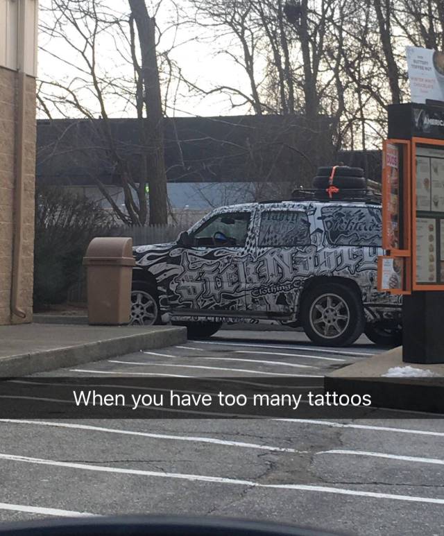 luxury vehicle - When you have too many tattoos