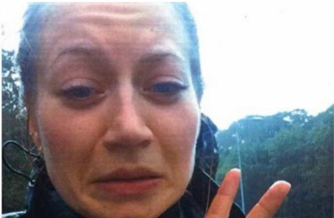 Anne Faber sent this selfie to her boyfriend only a few minutes before being abducted and murdered. Anne was out on a bike ride by herself when she got caught in the rain. She sent a selfie to her boyfriend to show him. Her body was found two weeks later in the woods.