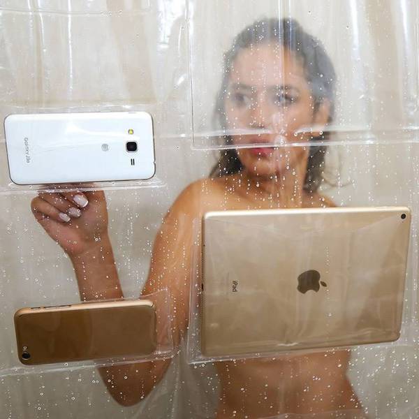 phone shower curtain - Pad