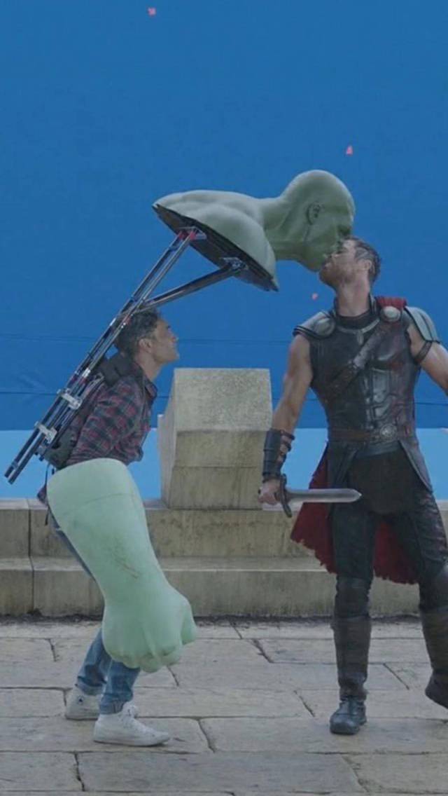 thor ragnarok behind the scenes