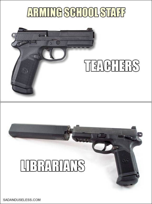 arming librarians - Arming School Staff Dh . Teachers Verarians Librarians Sadanduseless.Com