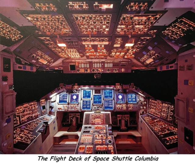 space shuttle cockpit - 20 He JO11 Jou 11 C. L2L Dondo . Es The Flight Deck of Space Shuttle Columbia