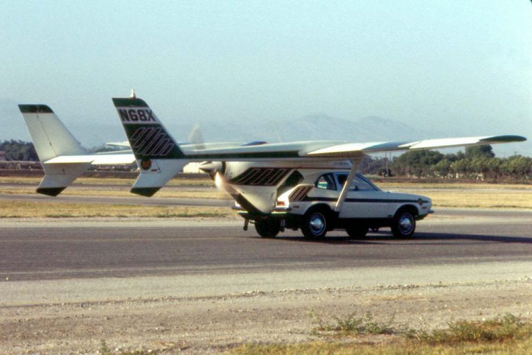 AVE Mizar-Who knows what the Advanced Vehicle Engineers (AVE) of Van Nuys were thinking when they cooked up this hybrid airplane-car invention. Production was scheduled to begin in 1974, but after a devastating test crash that killed the Vice President of AVE and the Mizar creator, the project was abandoned.
