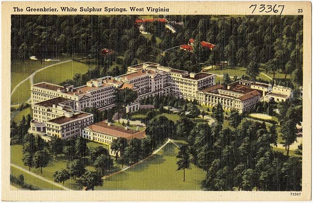 In the wake of the Cold War, President Eisenhower worried about running the country during a potential nuclear war. So, they build the Greenbrier Bunker for Congress in the event of an attack. Of course, it was never used and is now a beautiful relic of the past and a popular tourist attraction.
