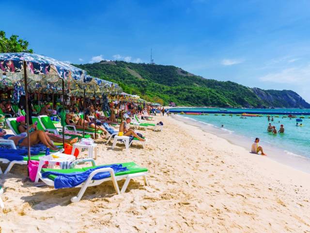 Koh Lan Island, Pattaya, Thailand-Also known as Koh Larn, this small island off the coast of the southern city of Pattaya is famous for its beaches, all of which are surrounded by wooded hills. Chances are, these beaches won't be as overcrowded as those on more popular islands like Phuket.
