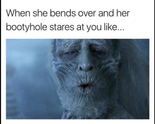 booty hole - When she bends over and her bootyhole stares at you ...