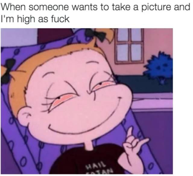 instagram profile pics cartoon - When someone wants to take a picture and I'm high as fuck Hall