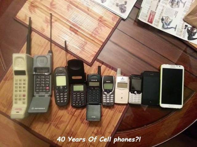 phones 30 years ago - Foods Gcelo Bedre 40 Years Of Cell phones?!