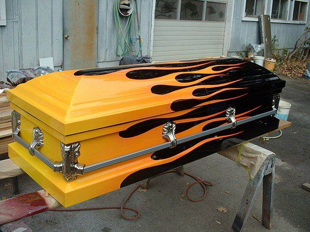 random pic harley davidson coffin