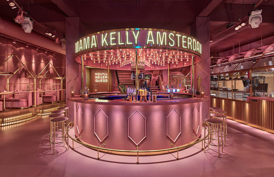 random pic amsterdam pink restaurant - Hama Kelly Amster