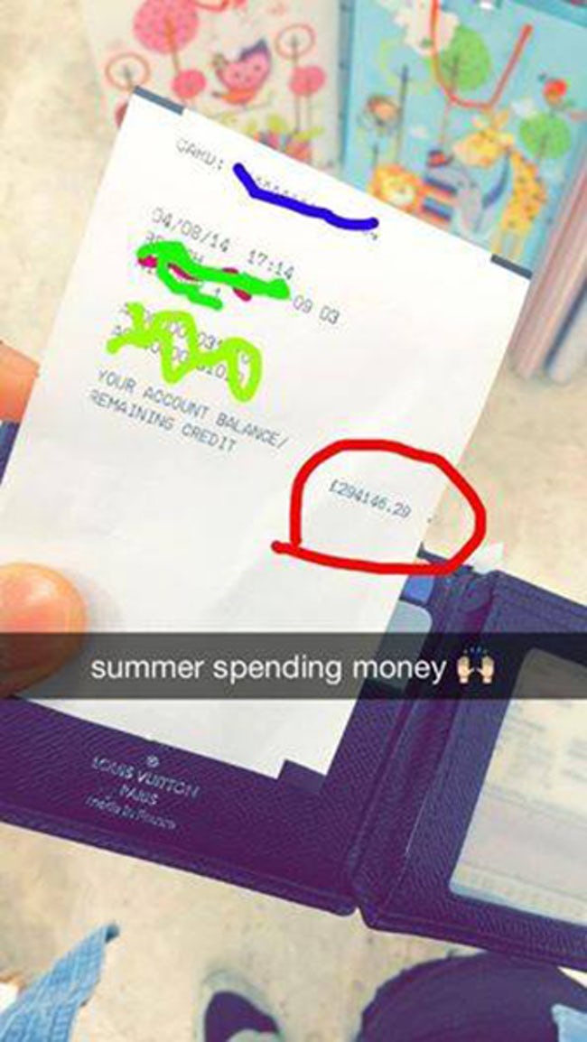 rich kids snapchatmost annoying rich kid snapchats - 040814 Your Account Balance Remaining Credit summer spending money! Lores Vuitcn