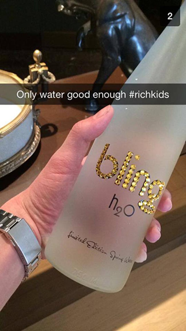 rich kids snapchatrich kids snapchat - Only water good enough finitel Elitian Spring