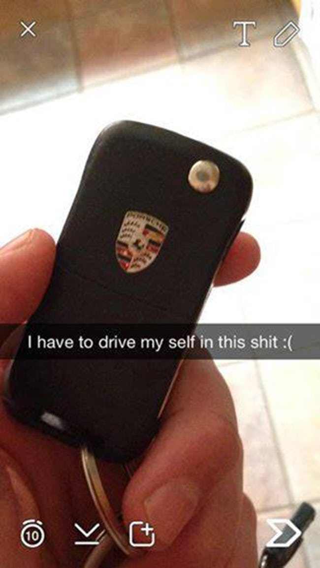 rich kids snapchatrich kids of snapchat - To I have to drive my self in this shit