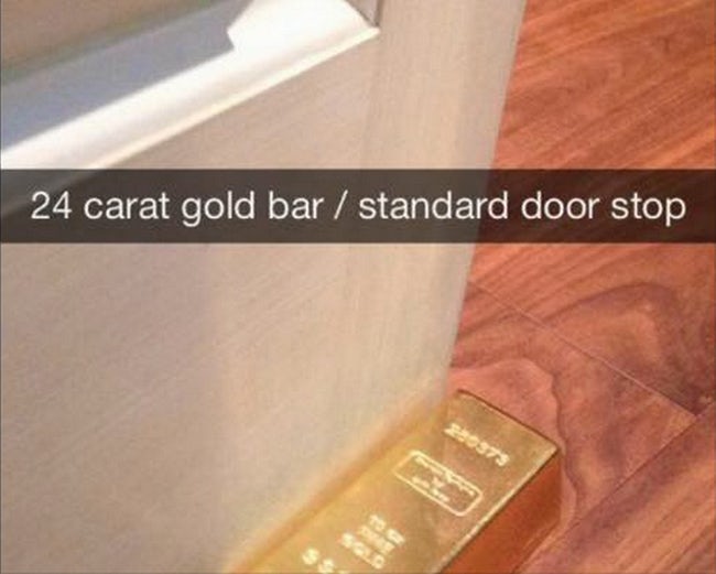rich kids snapchatrich kids of snapchat - 24 carat gold bar standard door stop