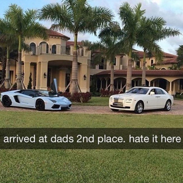 rich kids snapchatrich kids of london - arrived at dads 2nd place. hate it here