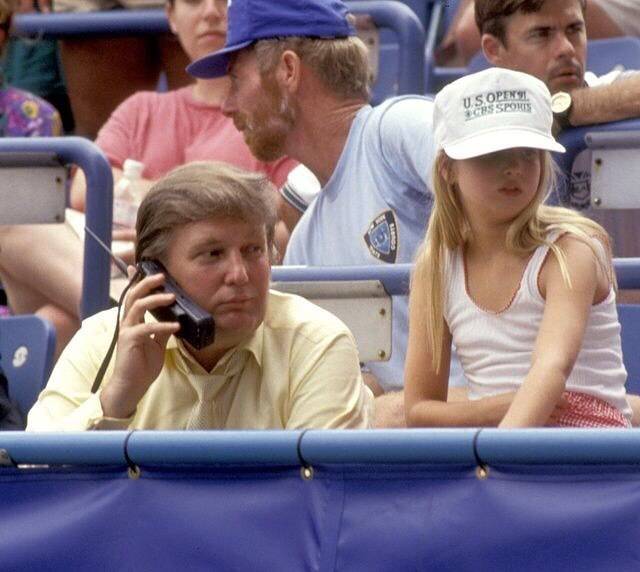 Ivanka Trump with her father