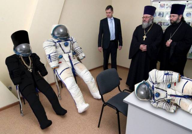 orthodox priest in space