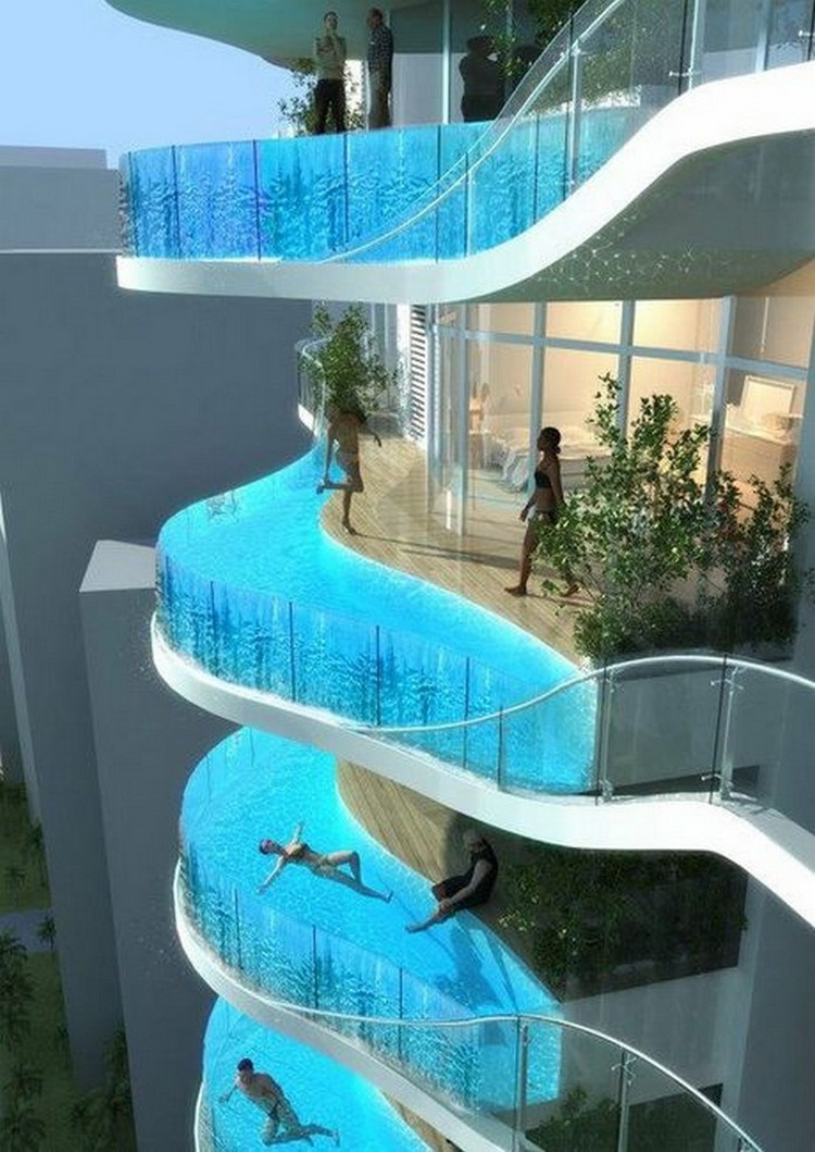 memes - swimming pool in building