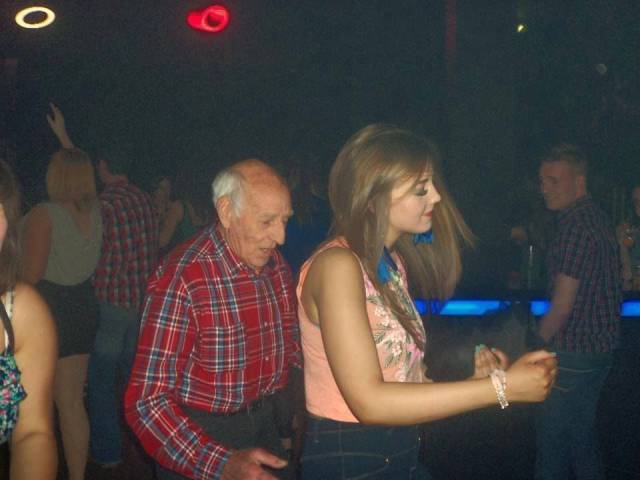 old guy at club