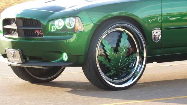 car with weed