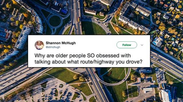 infrastructure projects - Shannon McHugh Ostmchugh Why are older people so obsessed with talking about what routehighway you drove?