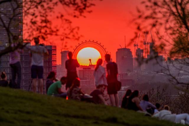 best sunset london