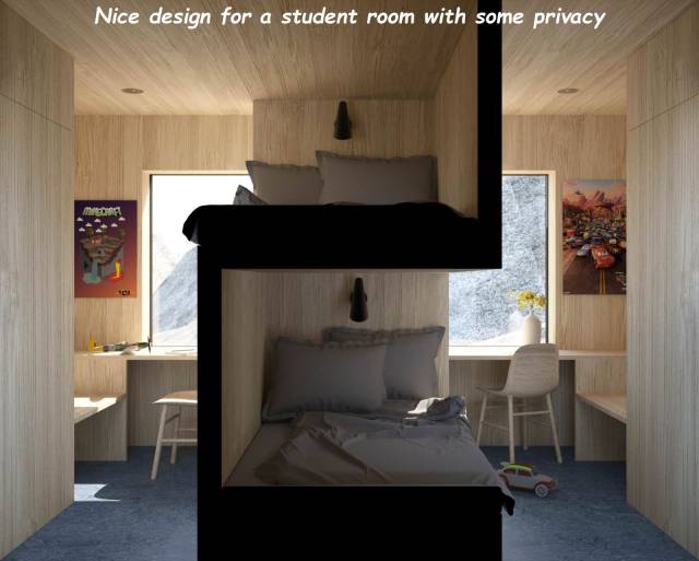 nice design for a student room with some privacy - Nice design for a student room with some privacy