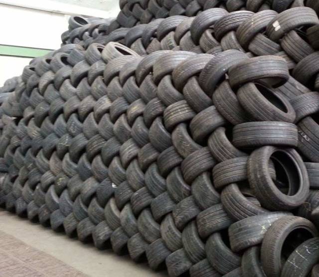 well stacked tires