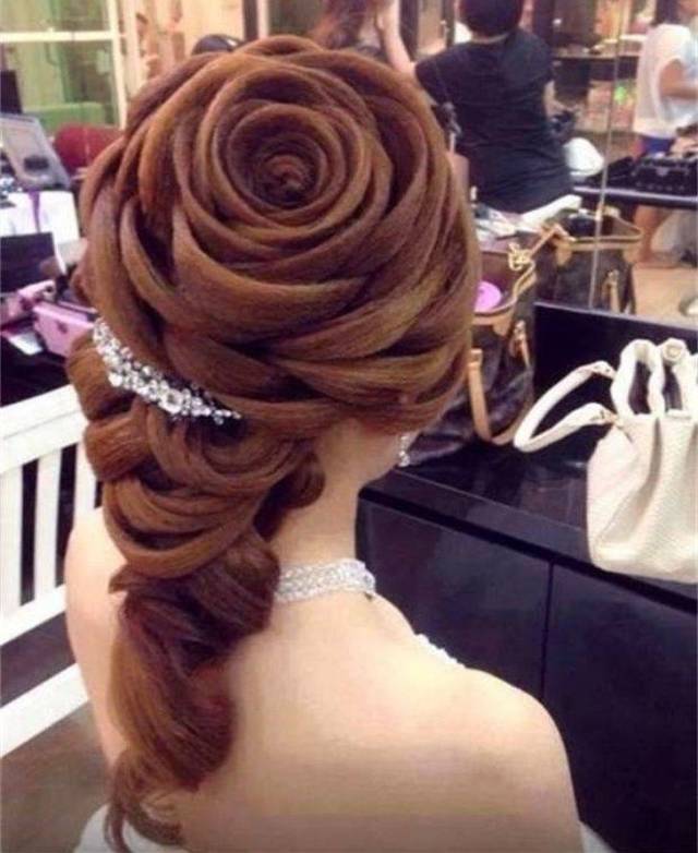 rose shaped hair do