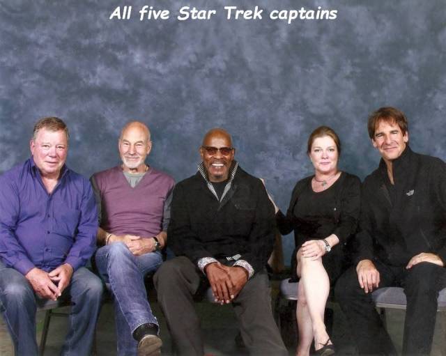 all star trek captains - All five Star Trek captains