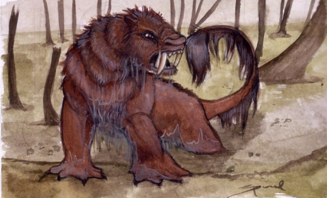 The Bunyip-The Bunyip is almost certainly an evolution of a real (possibly late ice age) creature that was recorded in aboriginal oral history.

Probably the oral history of it was preserved even after the animal went extinct so that it was later misinterpreted to still exist, and eventually shifted into the realm of folklore.